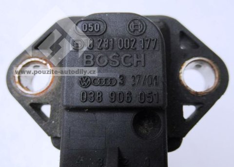 038906051 Čidlo tlaku vzduchu VW, Bosch 0281002177 VW, Škoda, Audi, Seat