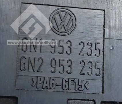 6N1953235 spínač varovných světel, originál Volkswagen, Seat