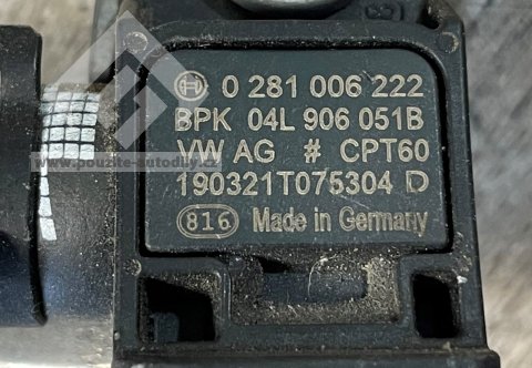 04L906051B Čidlo tlaku BOSCH 0281006222 VW, Audi, Škoda, Seat