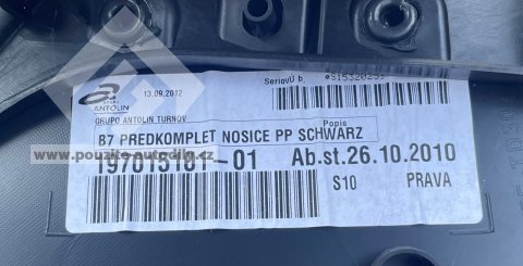 3AB867012 Tapecírunk dveří přední pravý VW Passat B7 3A