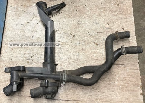 03C121111B Skříň termostatu + hadice 1.2HTP originál VW, Seat, Škoda