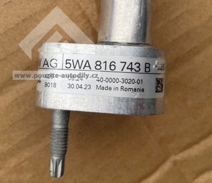 5WA816743B Trubka klimatizace, originál VW, Audi, Škoda, Seat Nový díl